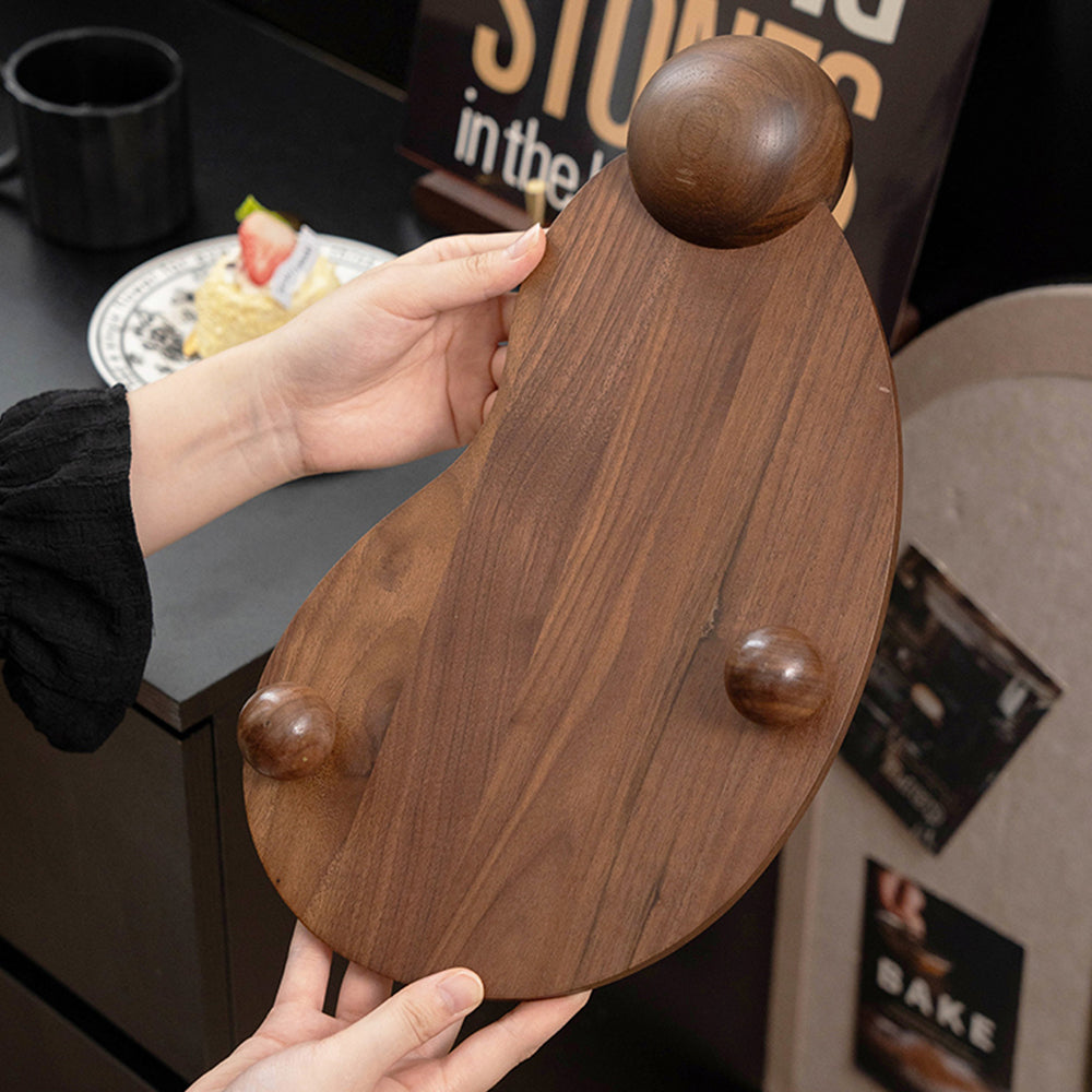 Elegant Walnut Coffee & Tea Serving Tray