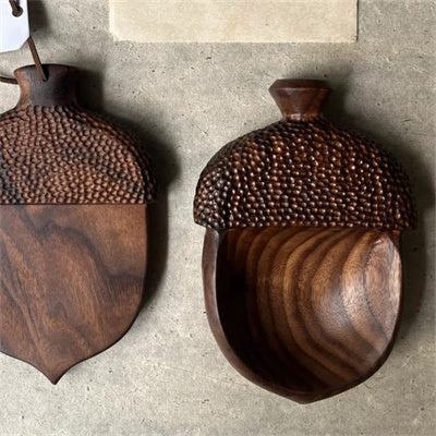Handmade Acorn Coffee Bean Dish
