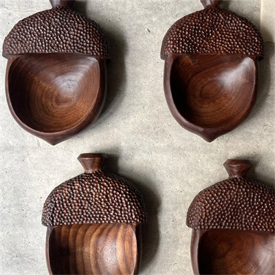 Handmade Acorn Coffee Bean Dish