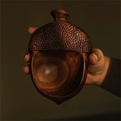 Handmade Acorn Coffee Bean Dish