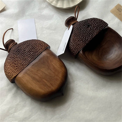 Handmade Acorn Coffee Bean Dish