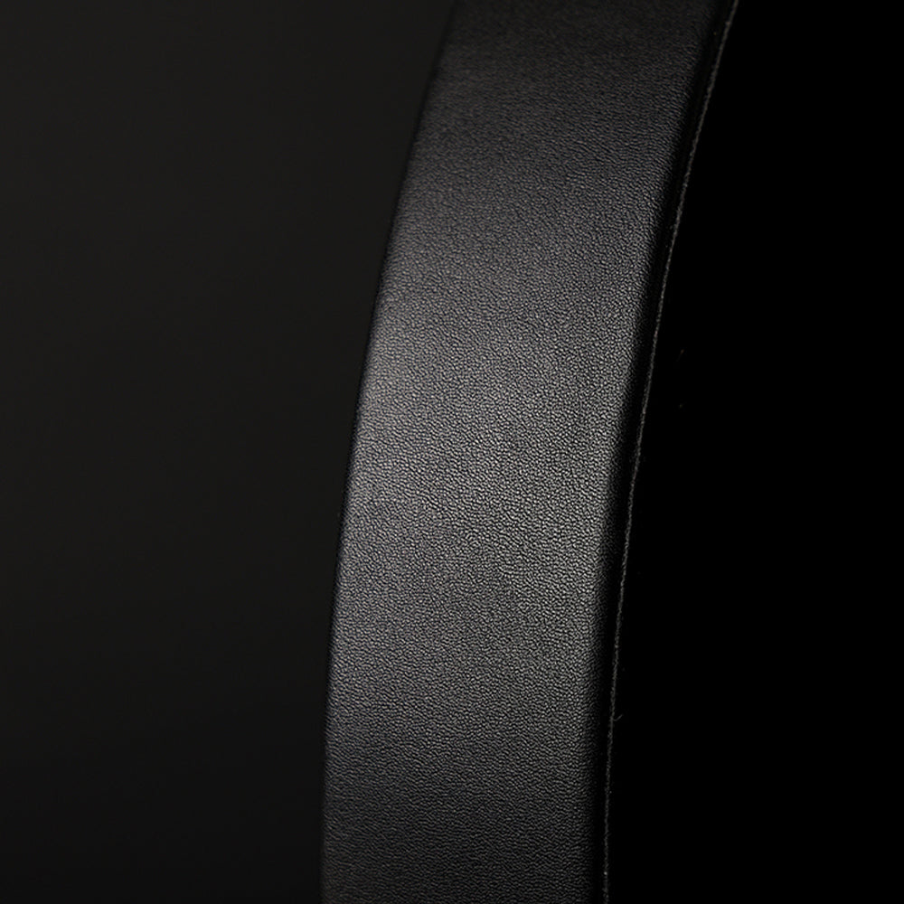 Amber Gold Matte Black WoodLeather Tray 30×4cm