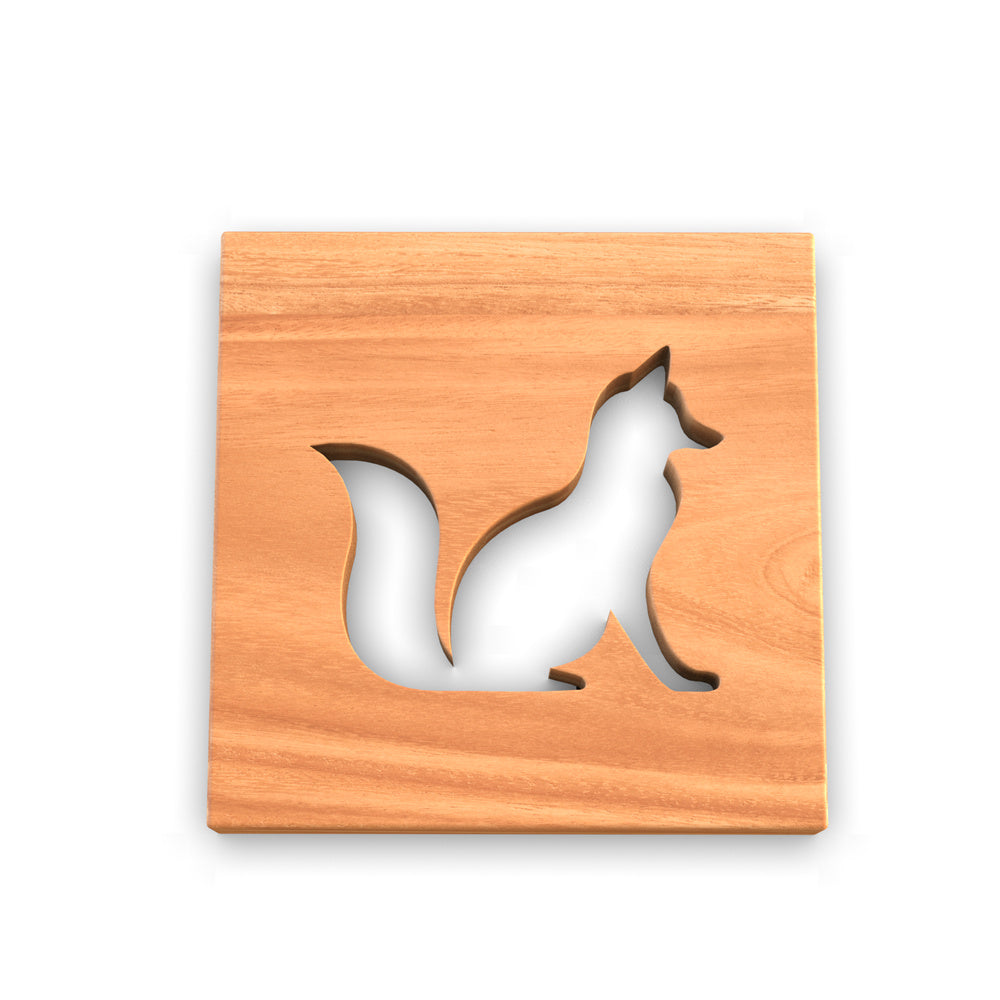Cold Climate Animals Wooden Trivets