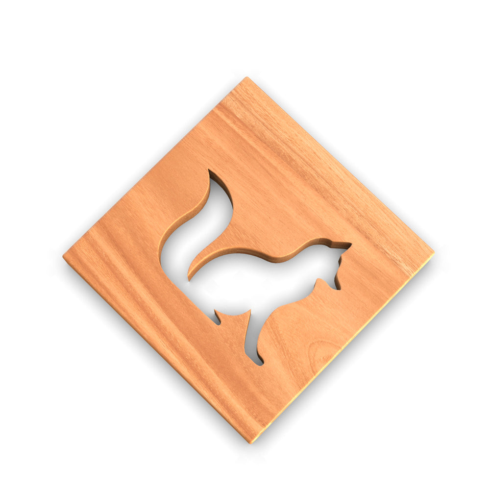 Cold Climate Animals Wooden Trivets