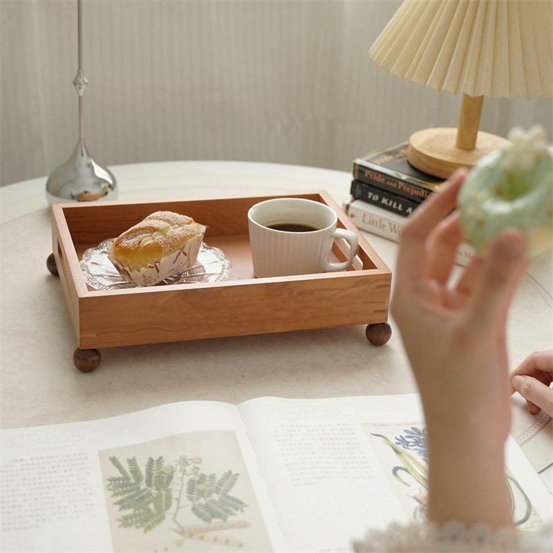 Cactus Wooden Mug Tree Cup Holder Rack for Kitchen