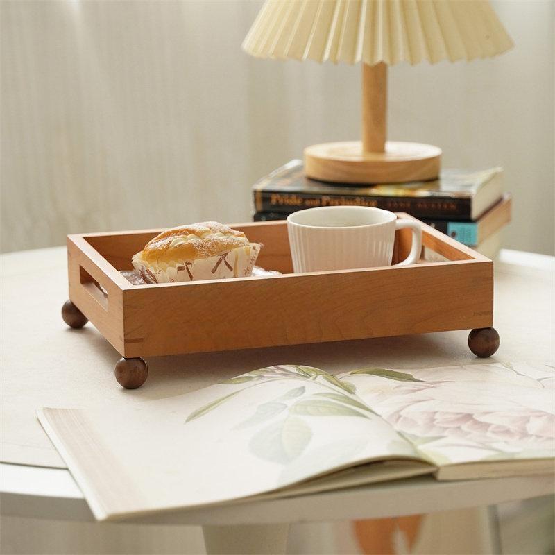 Cactus Wooden Mug Tree Cup Holder Rack for Kitchen