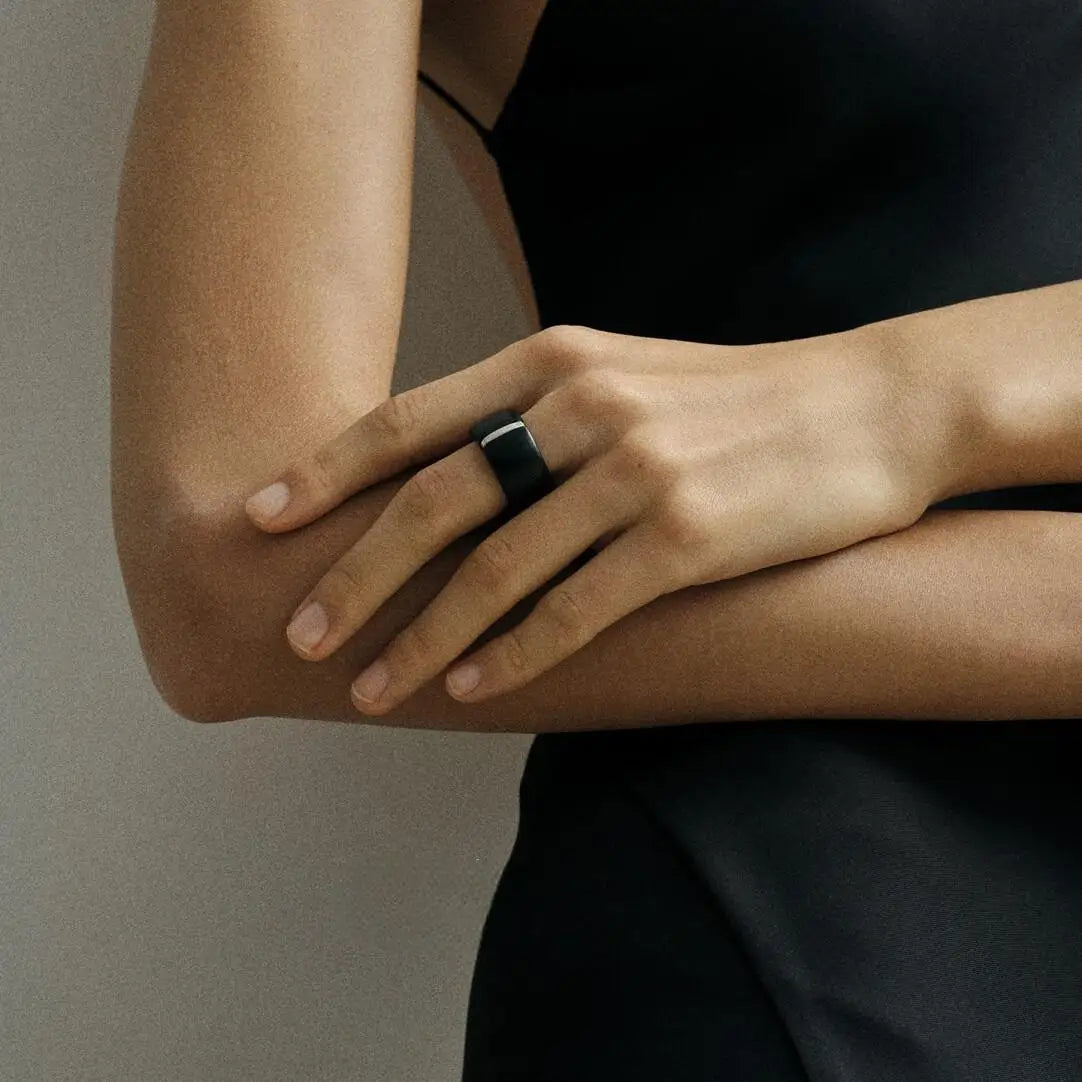 Handcrafted S925 Sterling Silver & Sandalwood Ring