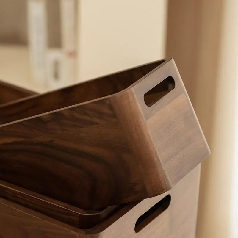 Black Walnut Desktop Organizer Box