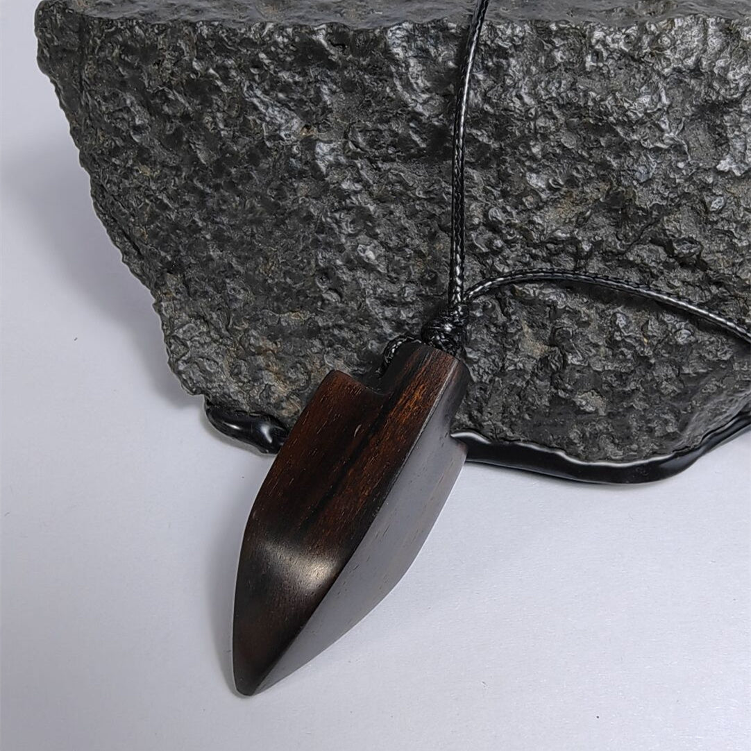 Handcrafted Sandalwood Arrow Pendant Necklace
