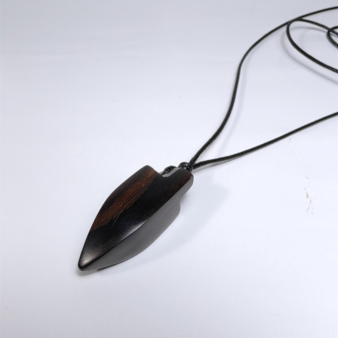 Handcrafted Sandalwood Arrow Pendant Necklace