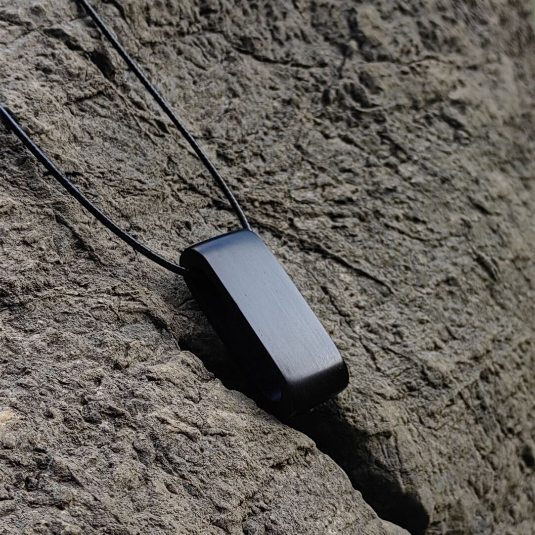 Handcrafted Sandalwood Wood Minimalist Necklace Pendant