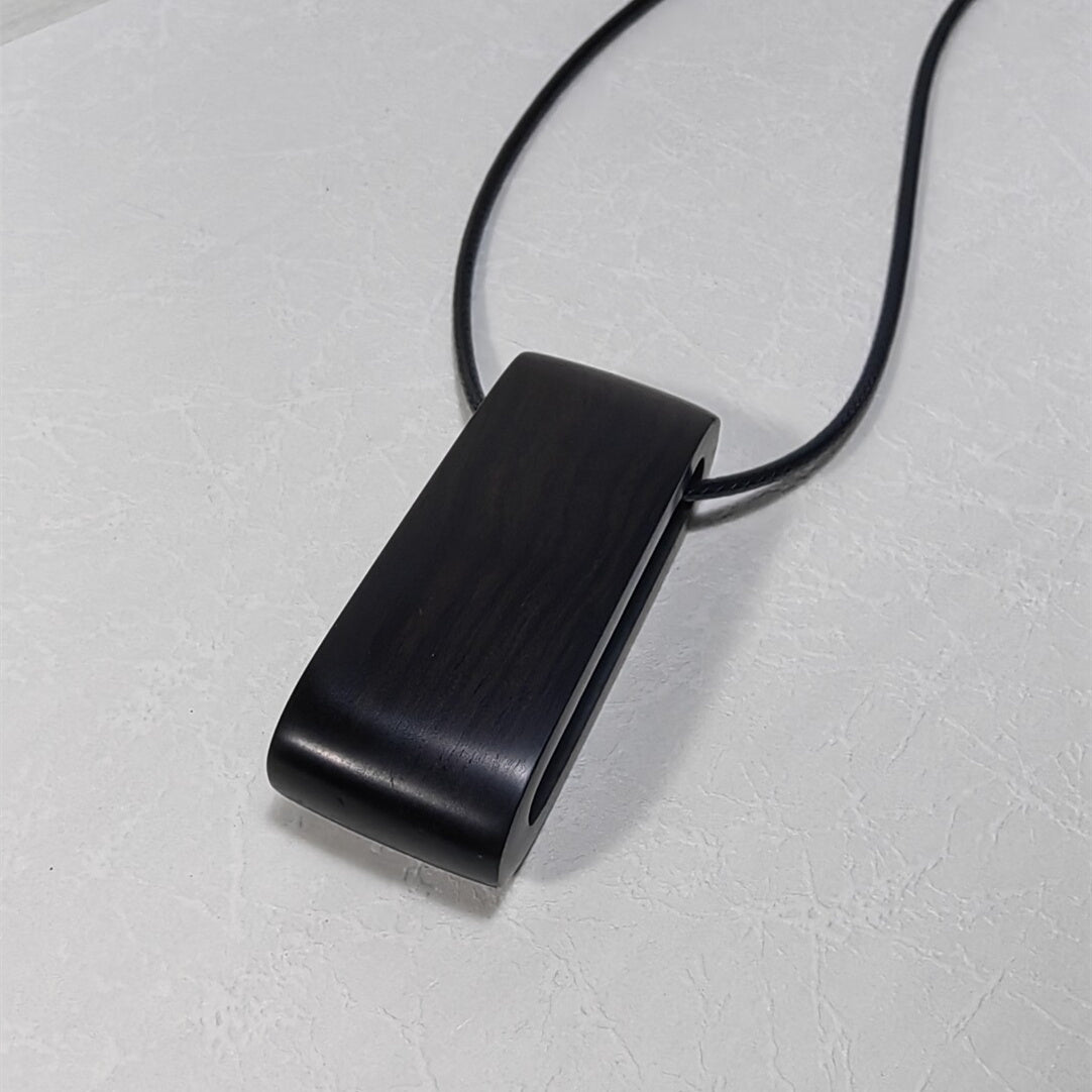 Handcrafted Sandalwood Wood Minimalist Necklace Pendant