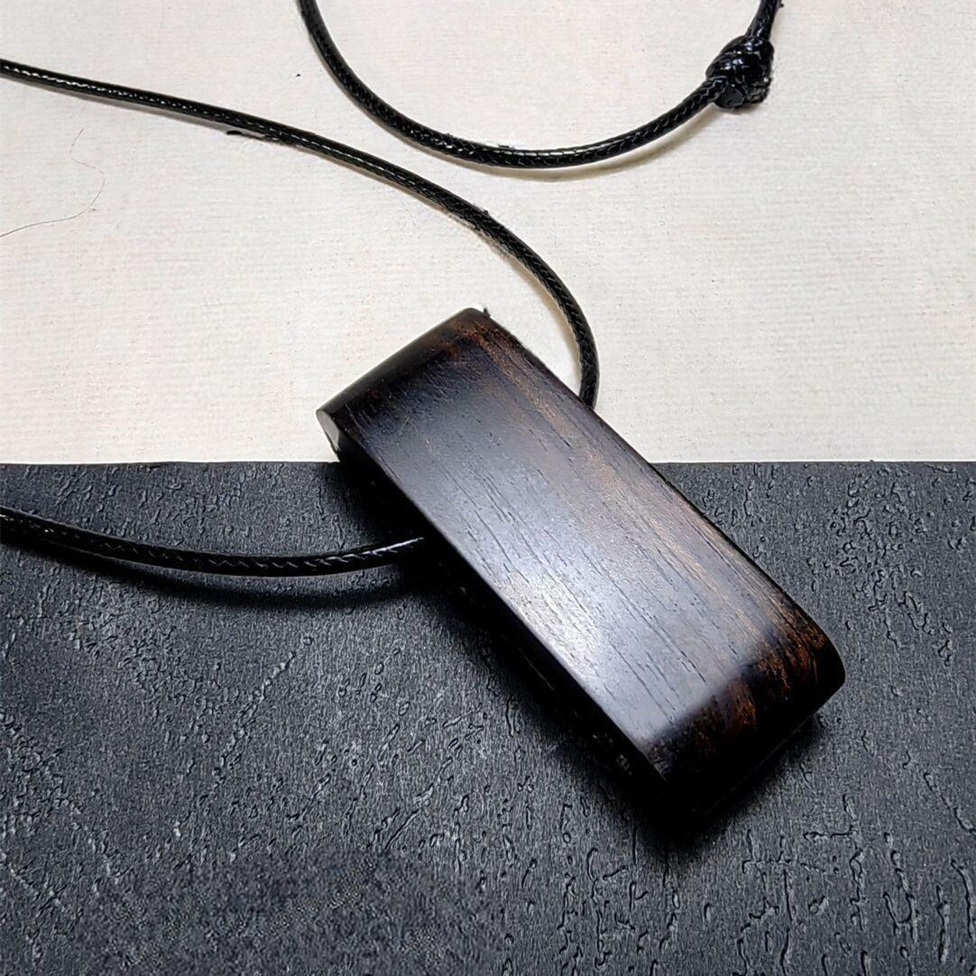 Handcrafted Sandalwood Wood Minimalist Necklace Pendant