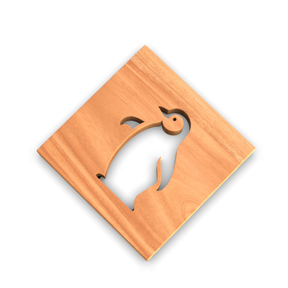 Sea Creatures Wooden Trivets