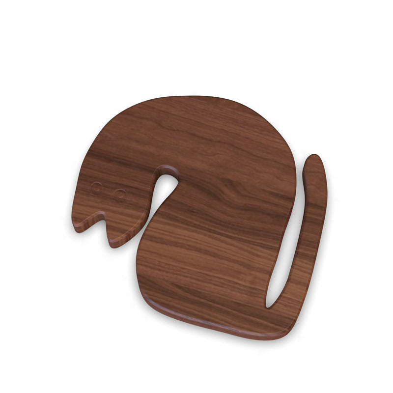 Personalized Cute Cat Cutting Board with Monogram