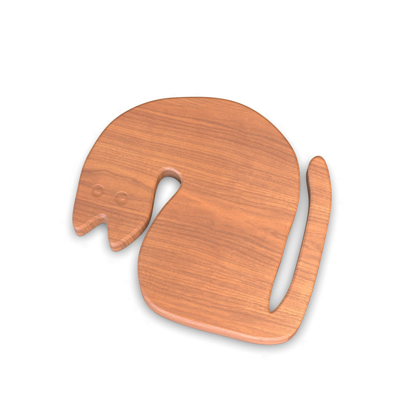 Personalized Cute Cat Cutting Board with Monogram