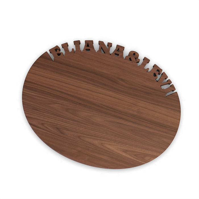 Personalized Oval Cutting Board with Monogram