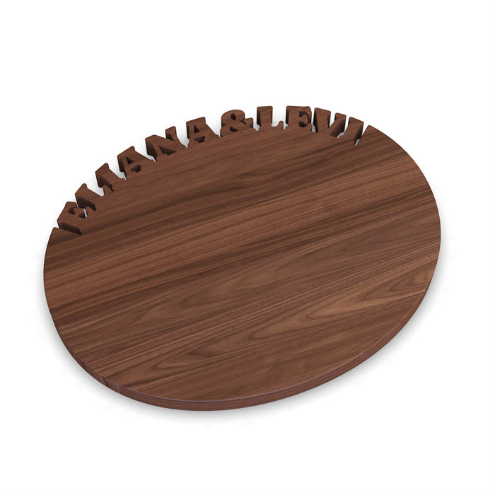 Personalized Oval Cutting Board with Monogram