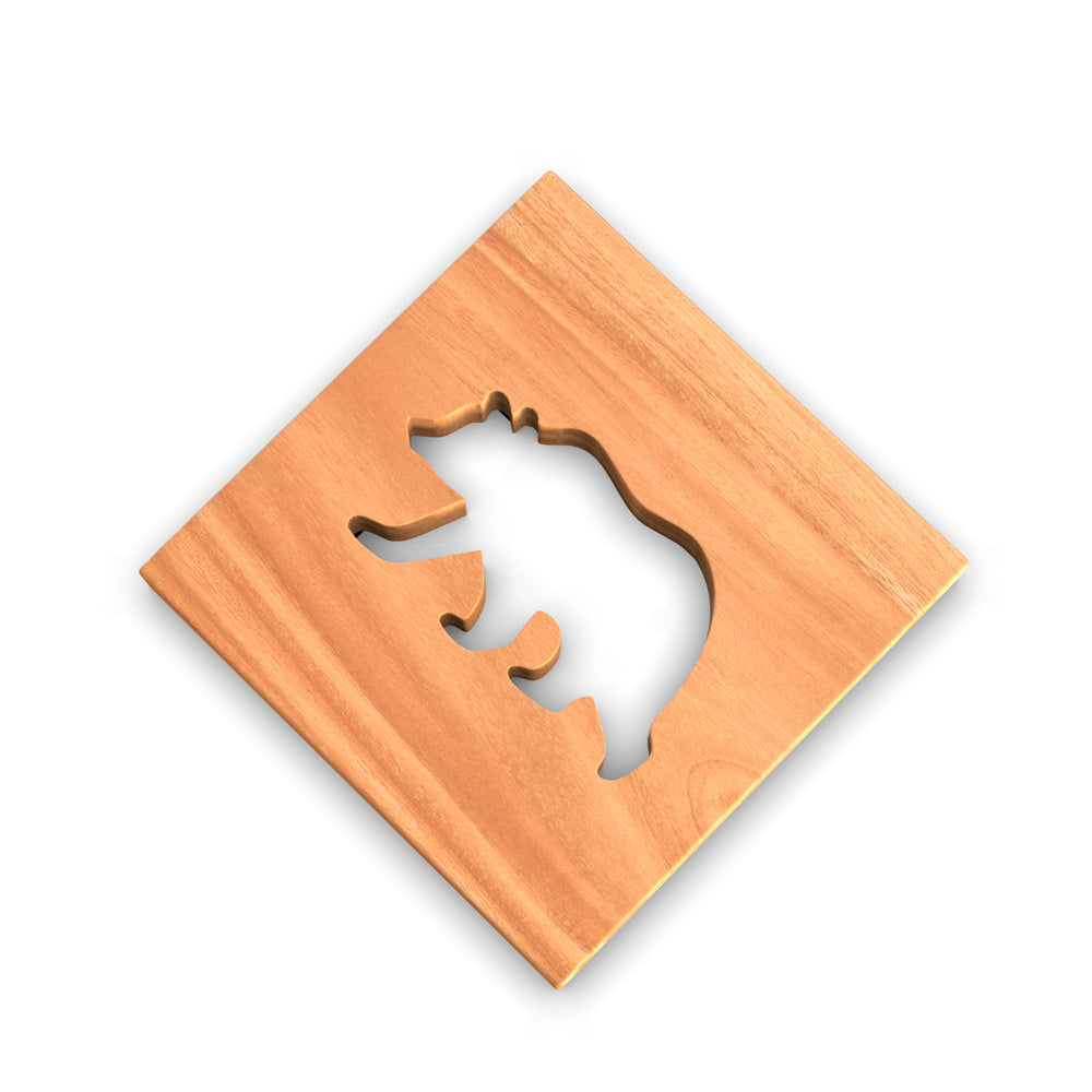 Cold Climate Animals Wooden Trivets