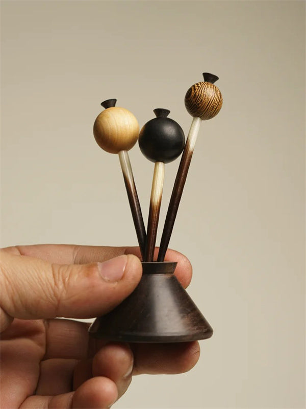 Rosewood Fruit Fork Set
