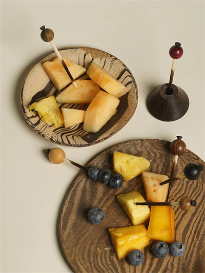 Rosewood Fruit Fork Set