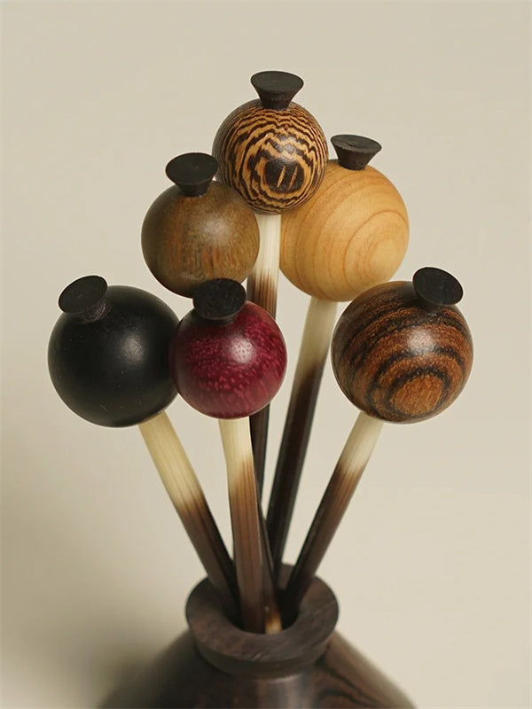 Rosewood Fruit Fork Set