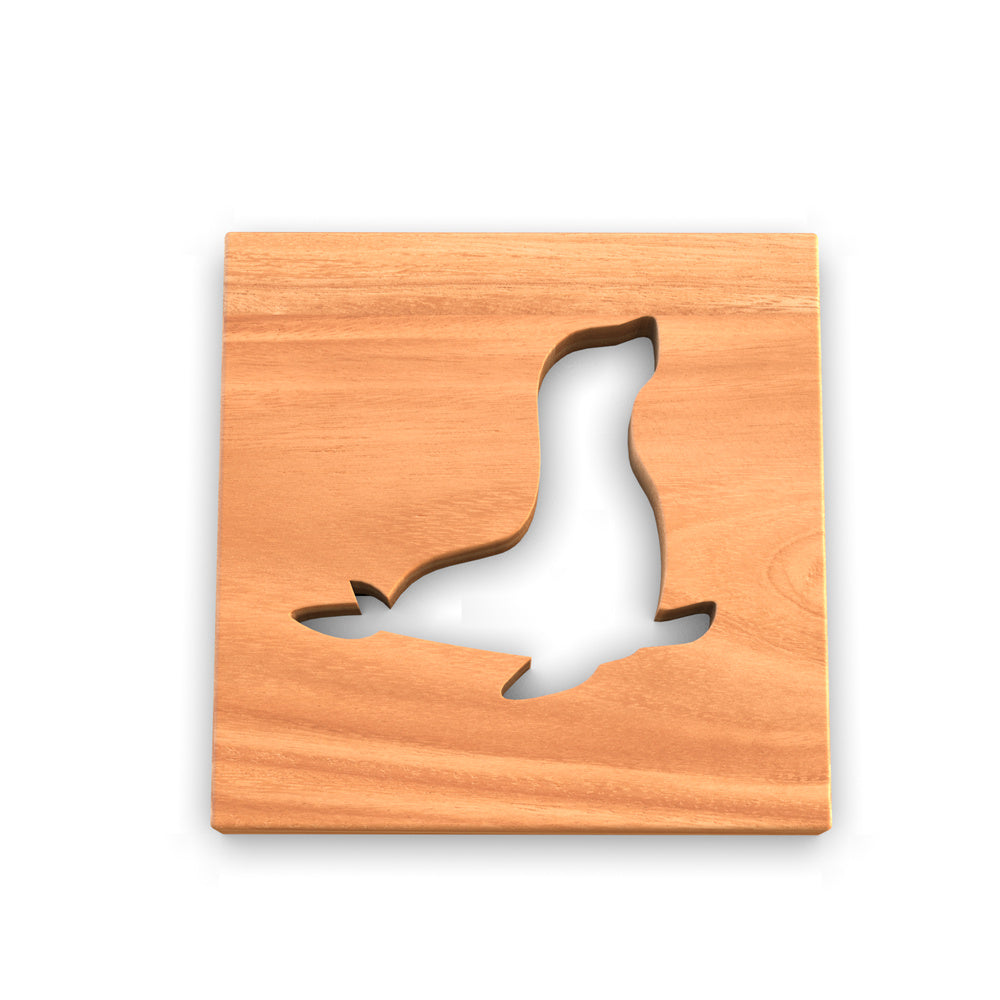 Sea Creatures Wooden Trivets
