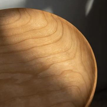 Solid Wood Fruit Plate Cherry Wood Water Plate