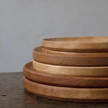 Solid Wood Fruit Plate Cherry Wood Water Plate