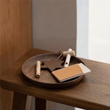 Solid Wood Fruit Plate Cherry Wood Water Plate