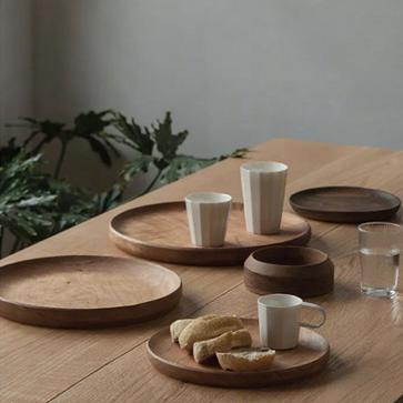 Solid Wood Fruit Plate Cherry Wood Water Plate