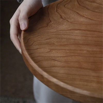 Solid Wood Fruit Plate Cherry Wood Water Plate