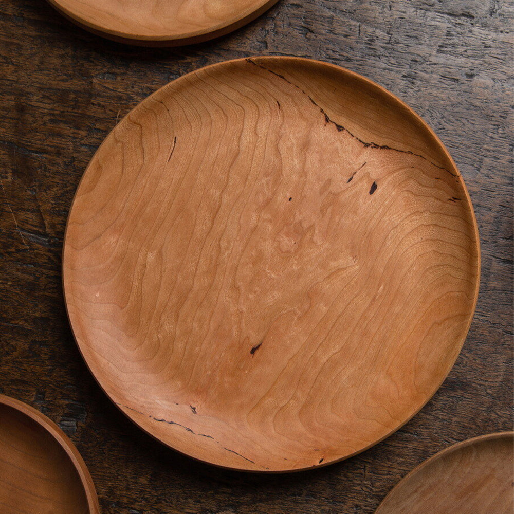 Solid Wood Fruit Plate Cherry Wood Water Plate