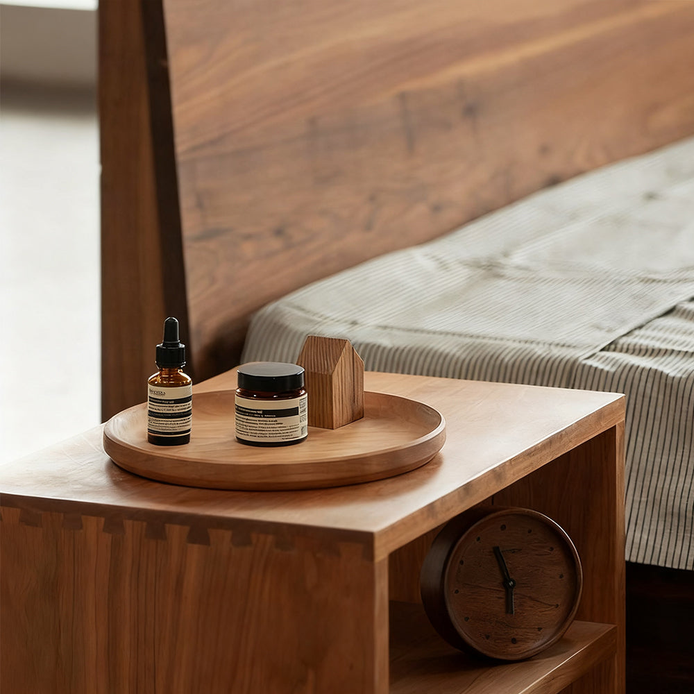 Solid Wood Fruit Plate Cherry Wood Water Plate