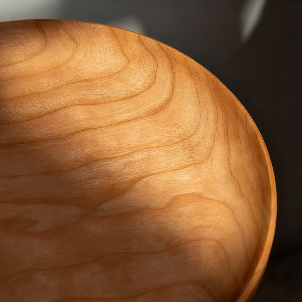 Solid Wood Fruit Plate Cherry Wood Water Plate