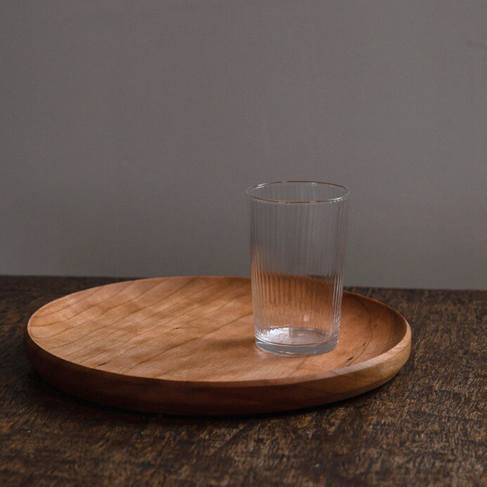 Solid Wood Fruit Plate Cherry Wood Water Plate