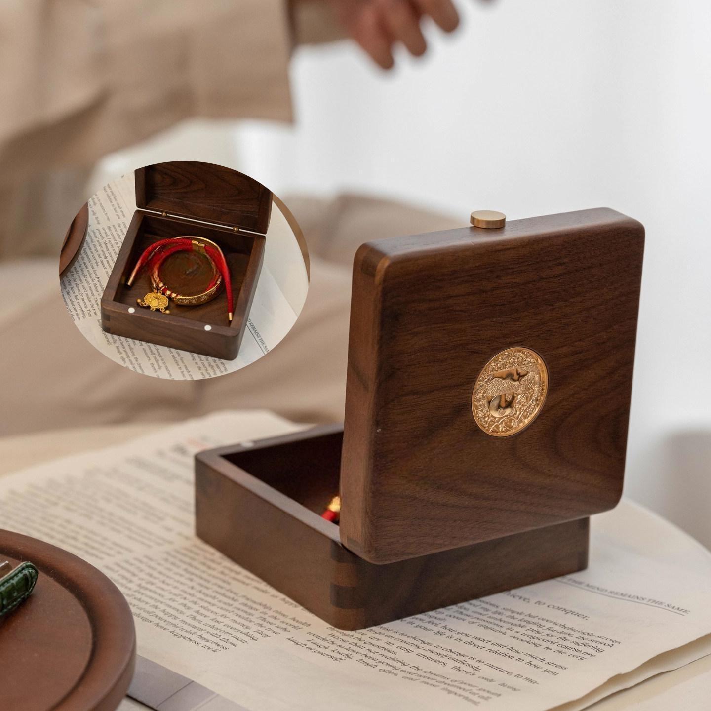 Solid Wood Jewelry Storage Box for Bangles & Bracelets