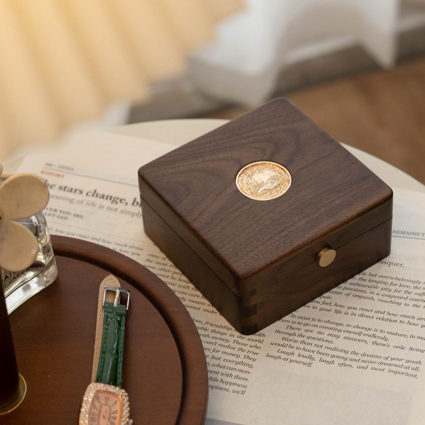 Solid Wood Jewelry Storage Box for Bangles & Bracelets
