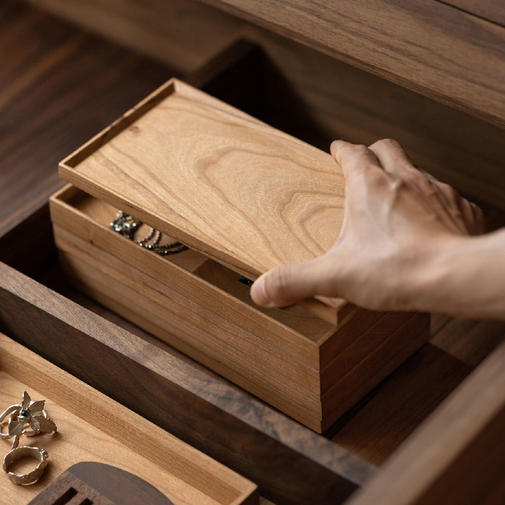 Solid Wood Jewelry Storage Box