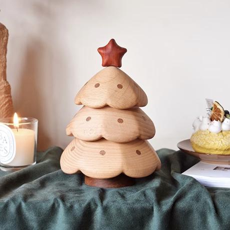 Solid Wood Christmas Tree Storage Box