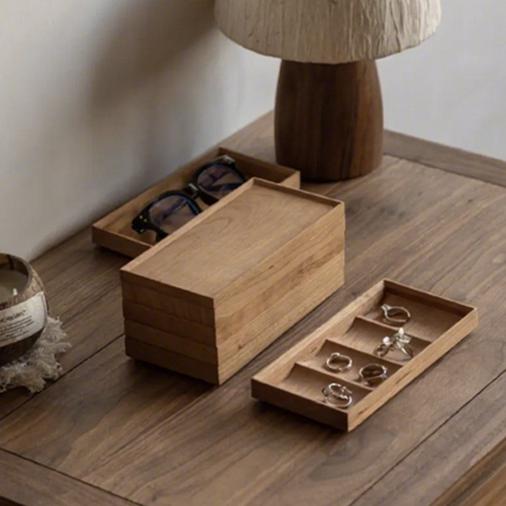 Solid Wood Jewelry Storage Box