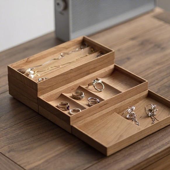 Solid Wood Jewelry Storage Box