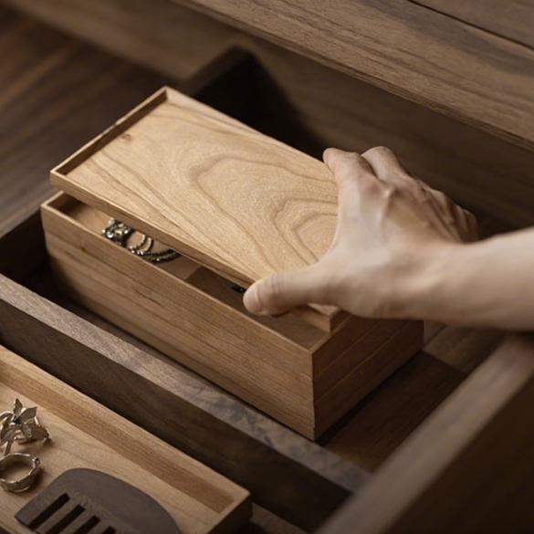 Solid Wood Jewelry Storage Box