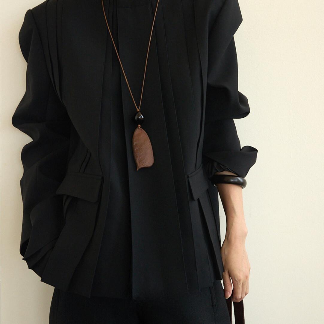 Vintage Boho “Rice Fruit” Necklace with Adjustable Wax Cord