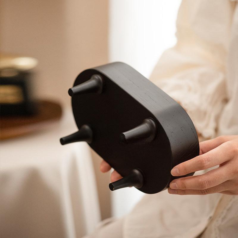 Walnut Perfume Display Shelf Vintage Desk Organizer