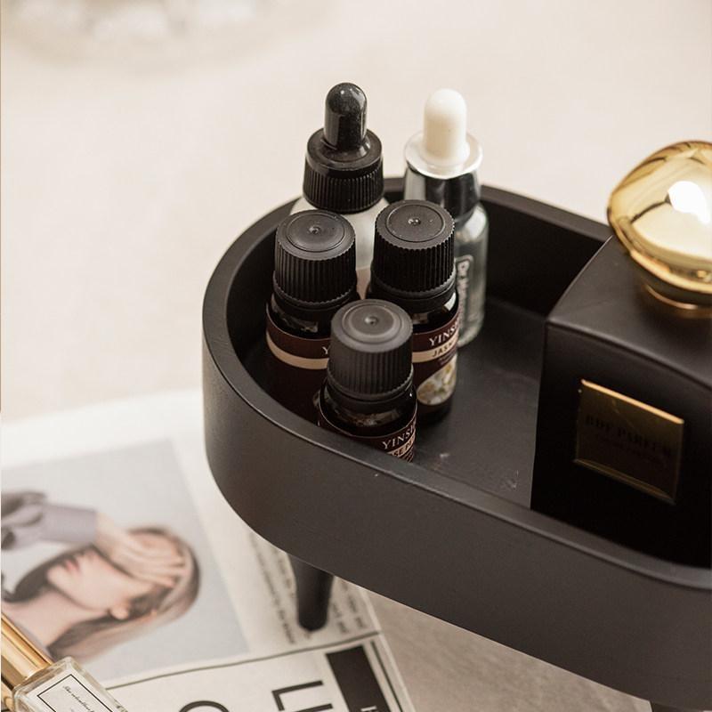 Walnut Perfume Display Shelf Vintage Desk Organizer