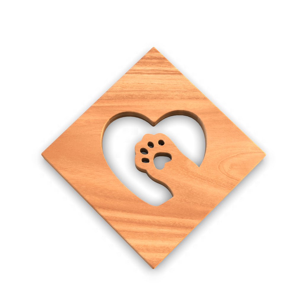 WORDS WITH WOOD LTDCute Cat Wooden Trivets