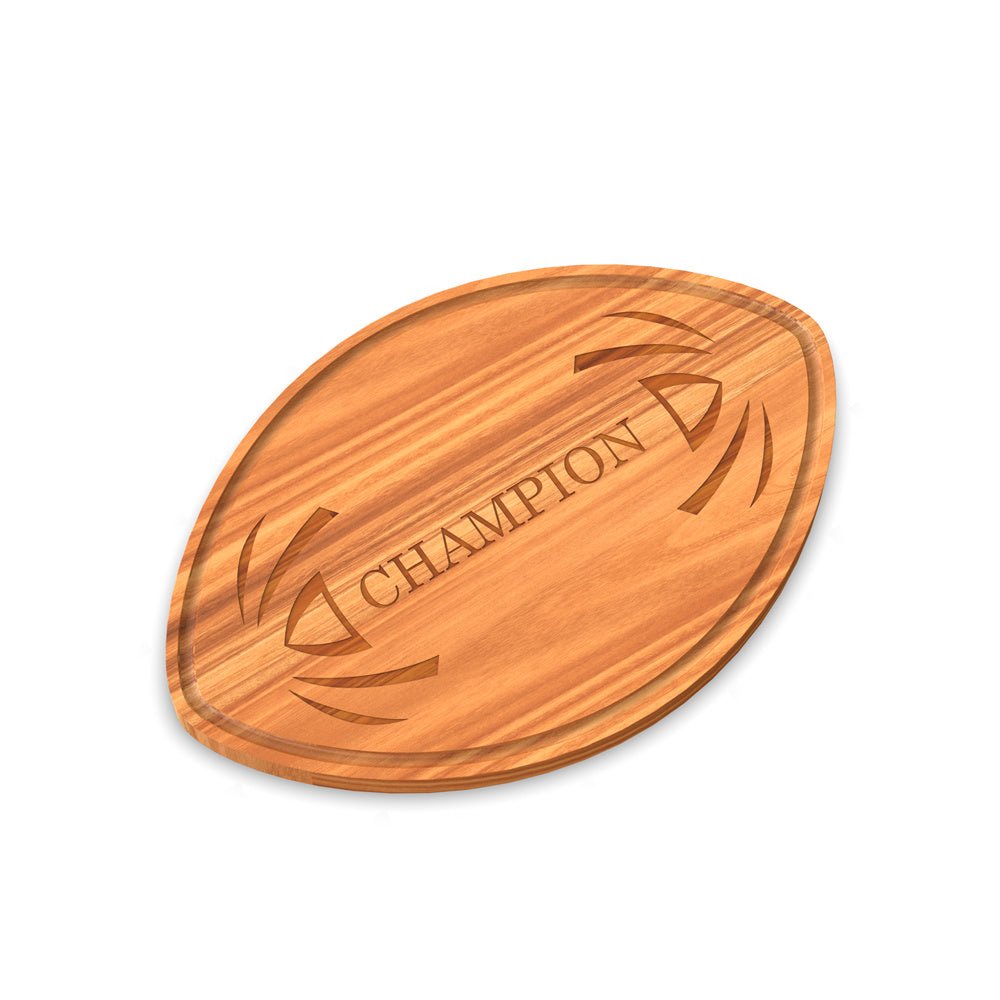 WORDS WITH WOOD LTDFootball Shaped Cutting Board