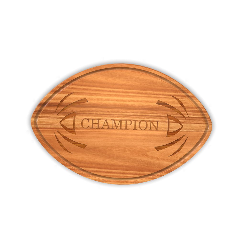WORDS WITH WOOD LTDFootball Shaped Cutting Board