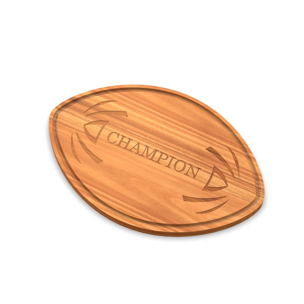 WORDS WITH WOOD LTDFootball Shaped Cutting Board